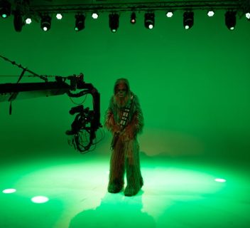 Chewbacca in Green Studio Light